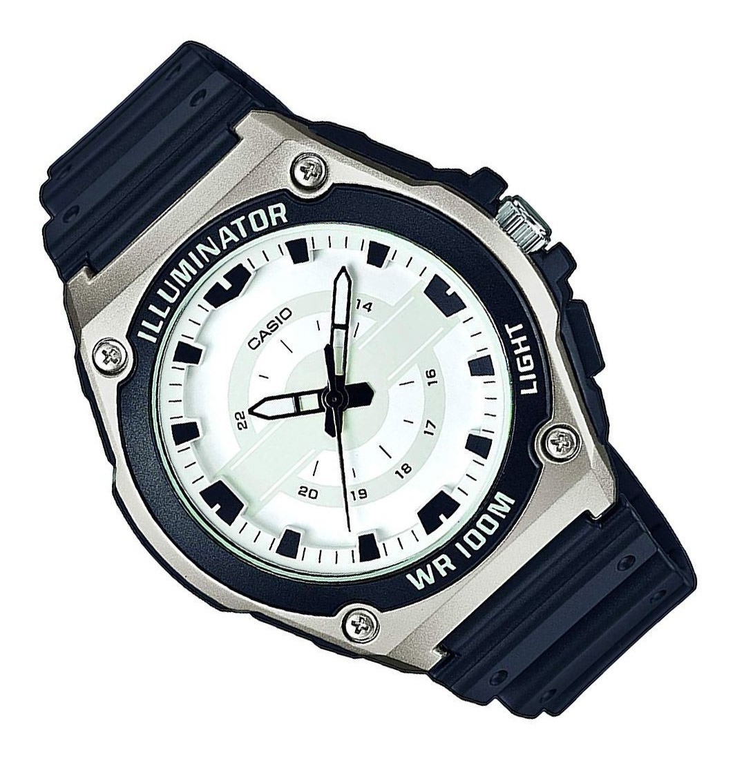 Reloj Casio Sumergible 100 Mts. Con Luz Mwc 100h A Hombre 1.850