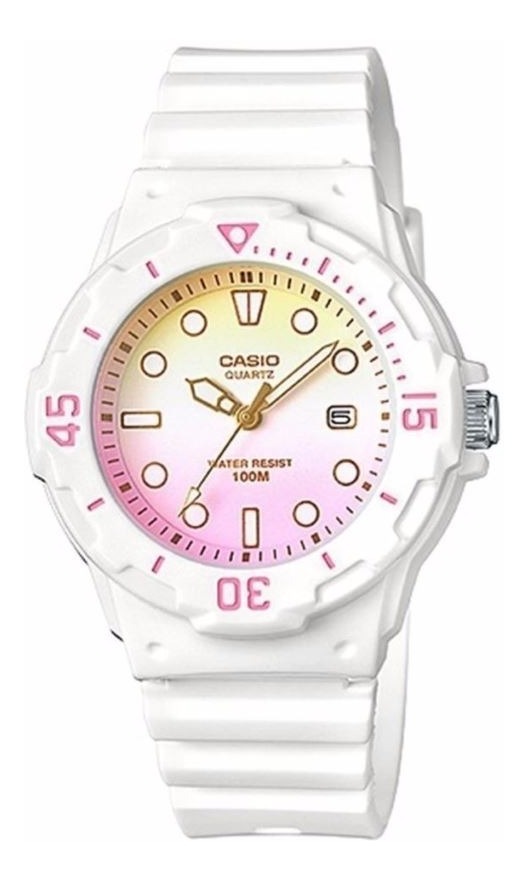 Reloj Casio Sumergible 100 Mts. Lrw 200h De Dama Blanco 1.690,00 en