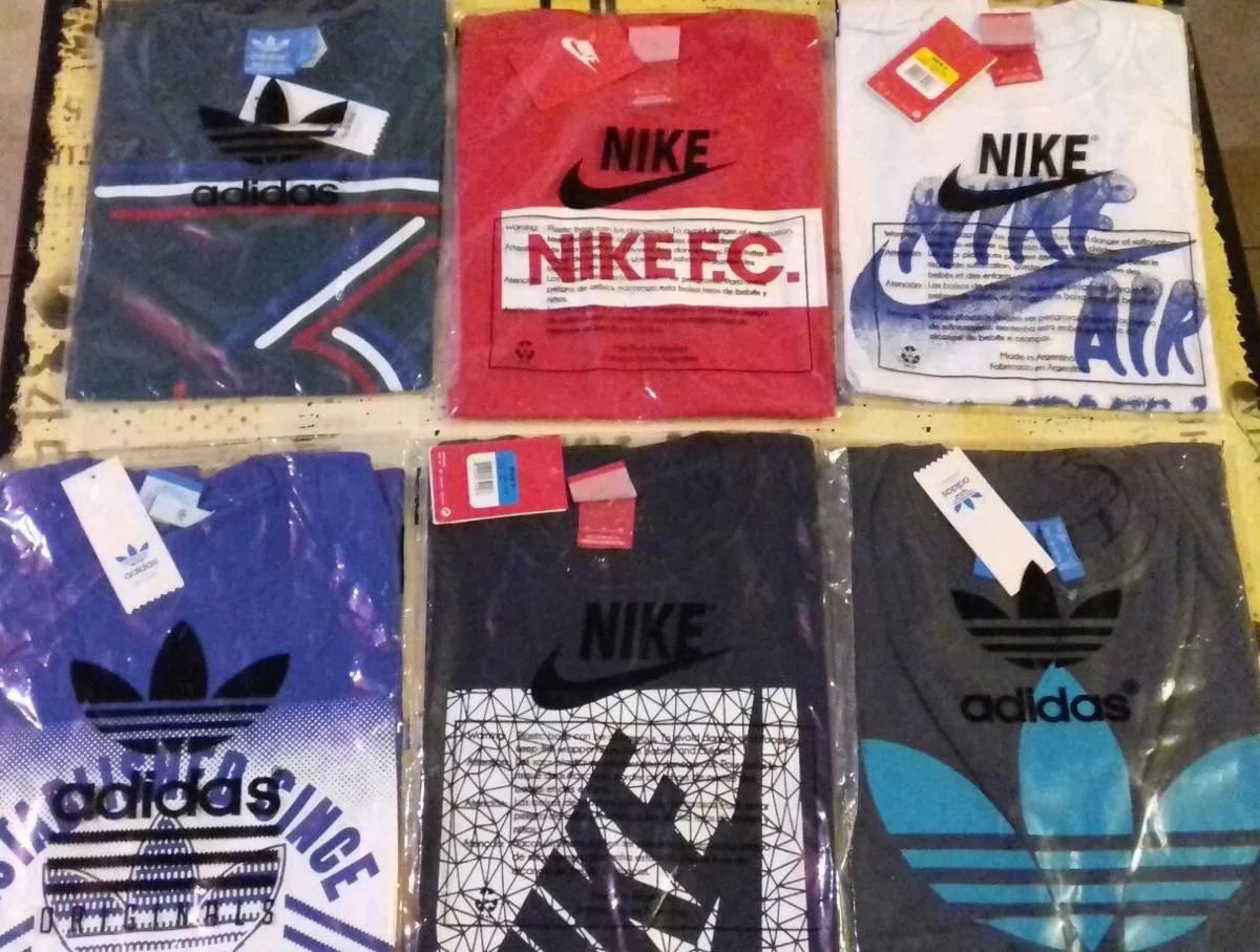 remeras nike y adidas