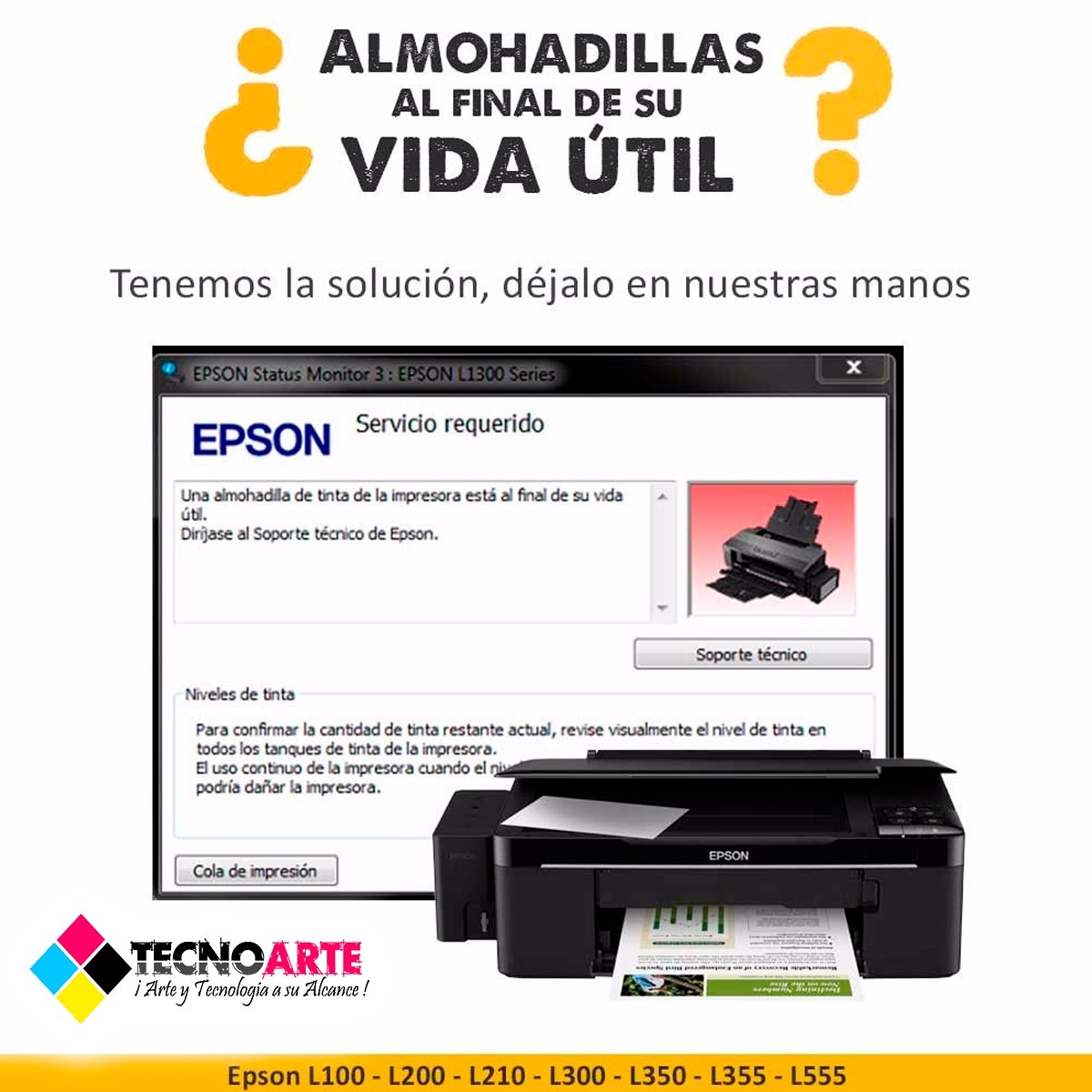Reset Almohadillas Epson L360 Almuadilla Con Instrucciones 15000 En Mercado Libre 2462