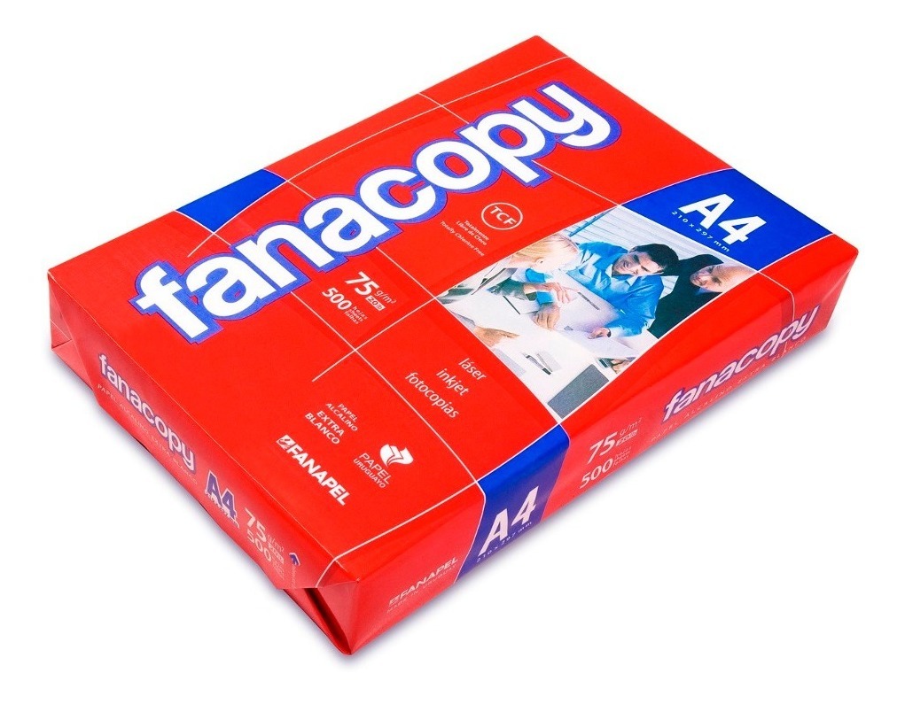 Resma De Hojas Para Impresora A4 Fanacopy 75gr 500 Unidades Us 600 En Mercado Libre 0657