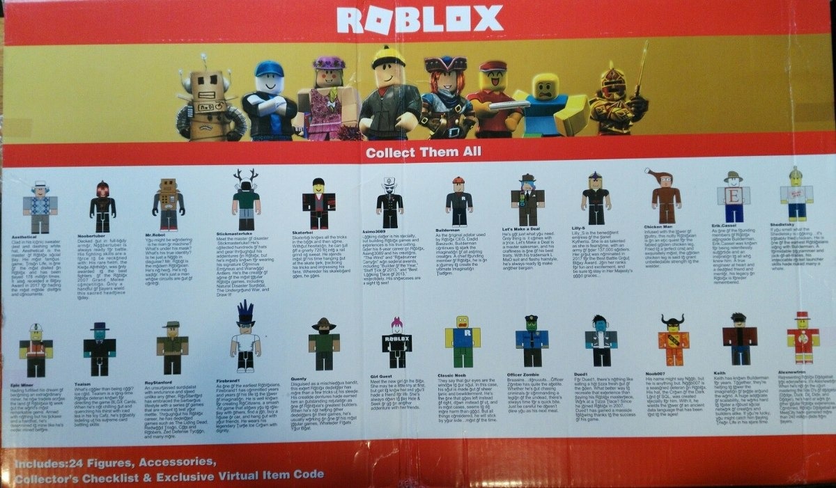 Roblox Caja X24 Muñecos Y Accesorios Decoracion De Tortas - roblox 4 twitter codes for r2da youtube