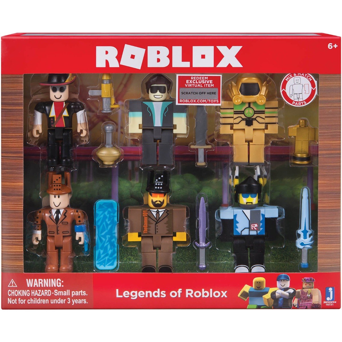 Roblox Figura Legends Of Roblox Pack Xuruguay - assemble the legends of roblox this set includes six of the