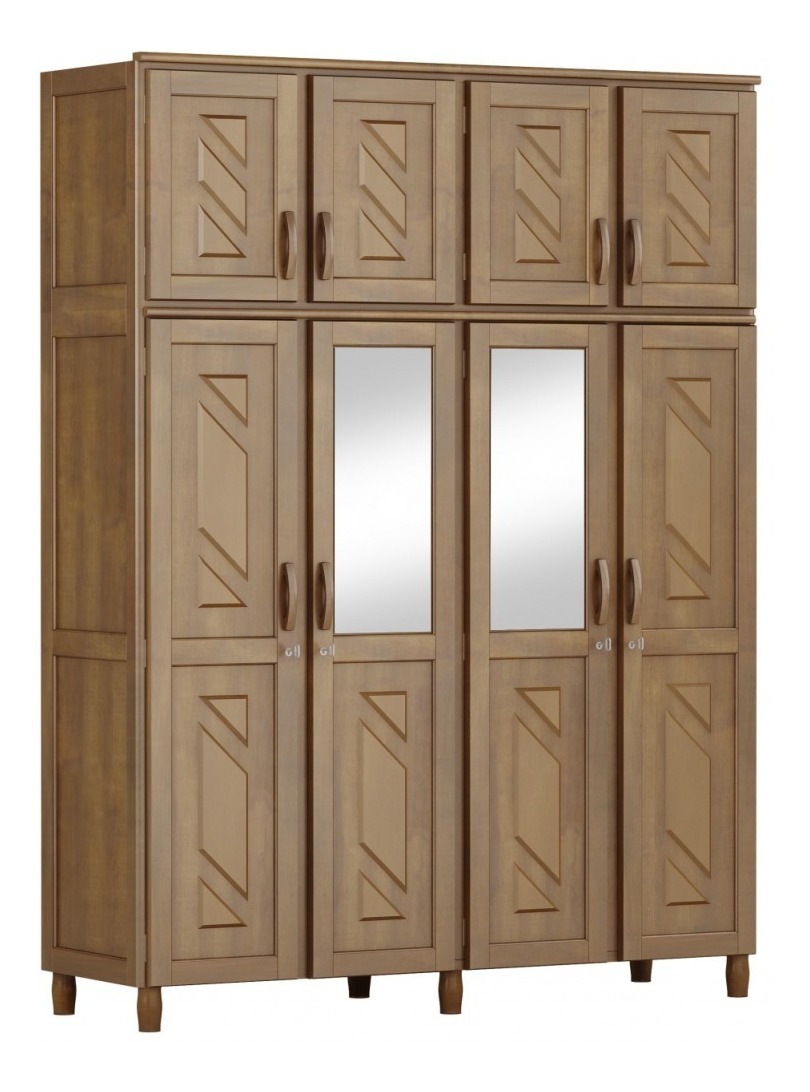 Ropero Placard Armario Madera Pino Macizo 4 Ebz - $ 13.990,00 en