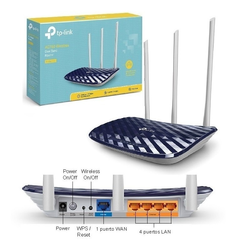 Router Wireless Tplink Archer C20 Dual Band 1.690,00 en Mercado Libre
