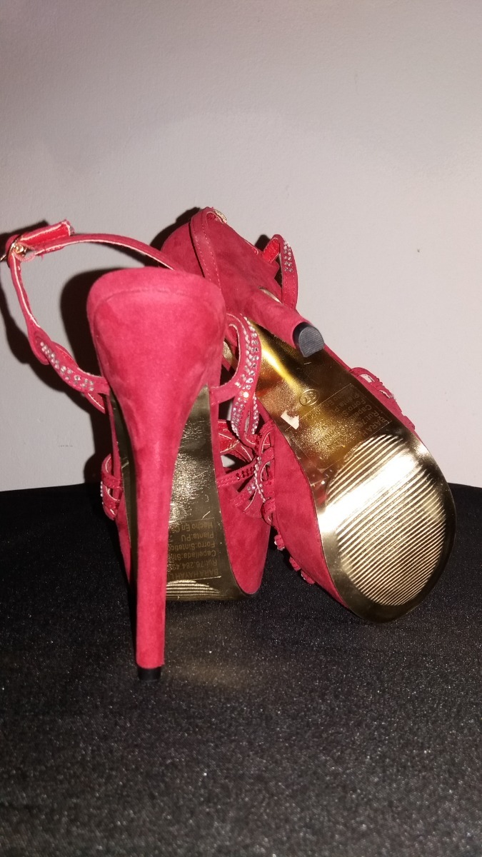 Sandalias Fino Taco Xedcbo 37 N° Plataforma 17 Rojorosa Cm Nuevas580 0mN8Ovwn