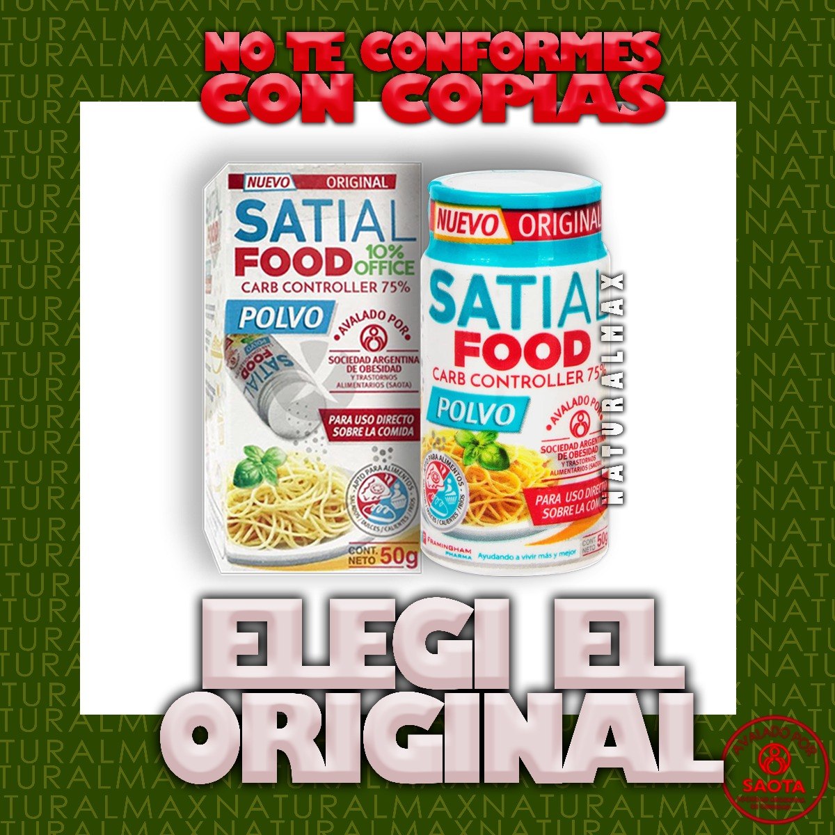 Satial Food Polvo Adelgazante Original Argentino. - $ 1 ...