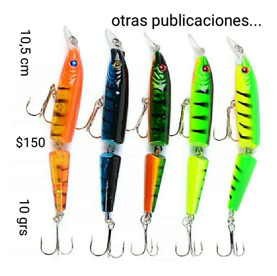 Señuelos Para Pesca Tararira Y Dorado - $ 120,00 en Mercado Libre