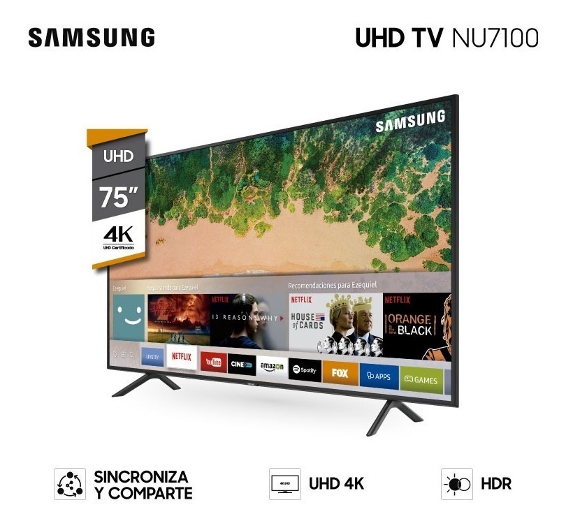 Smart Tv Led Samsung 75 4k Uhd Nu7100 Web Browser Albion ...