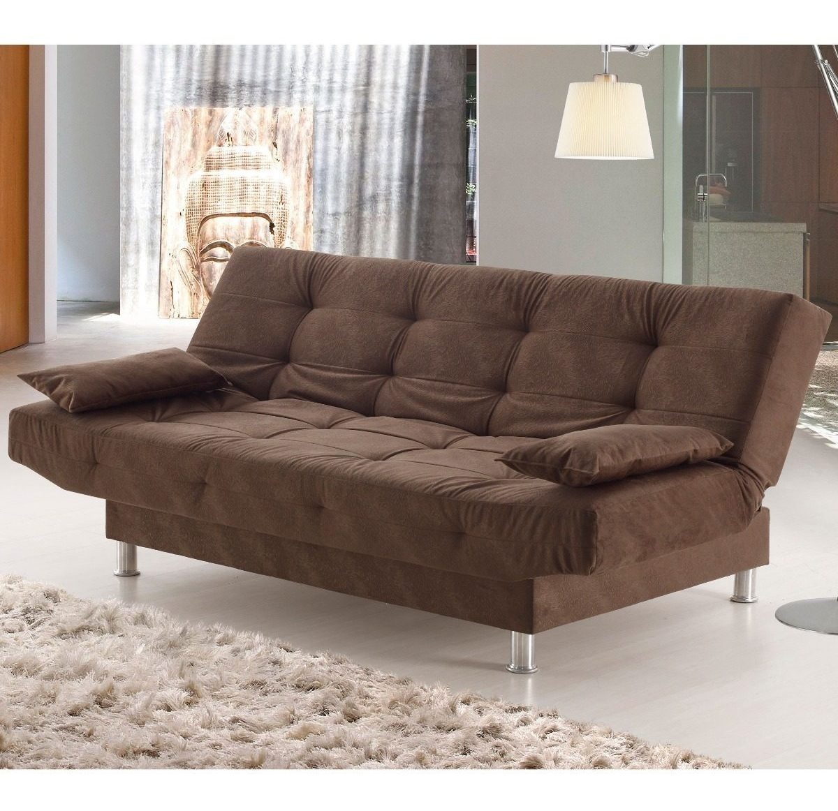 Sofa Cama Sillon Living Reclinable Microfibra Glamour - $ 9.080,00 en