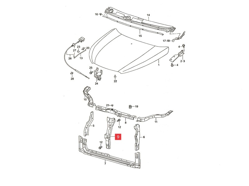  Soporte  Central De Radiador Suzuki  Alto  K10  2016 489 