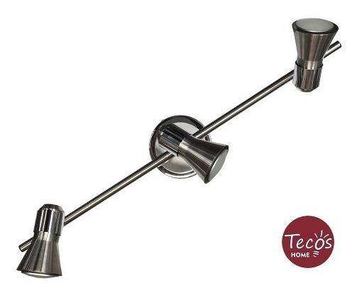 Spot 3 Luces Aplique Pared Techo Barra Riel Foco 40513 - $ 1.615,00 en