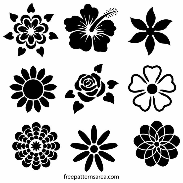 Stencil Flores Muchos Modelos - $ 65,00 en Mercado Libre