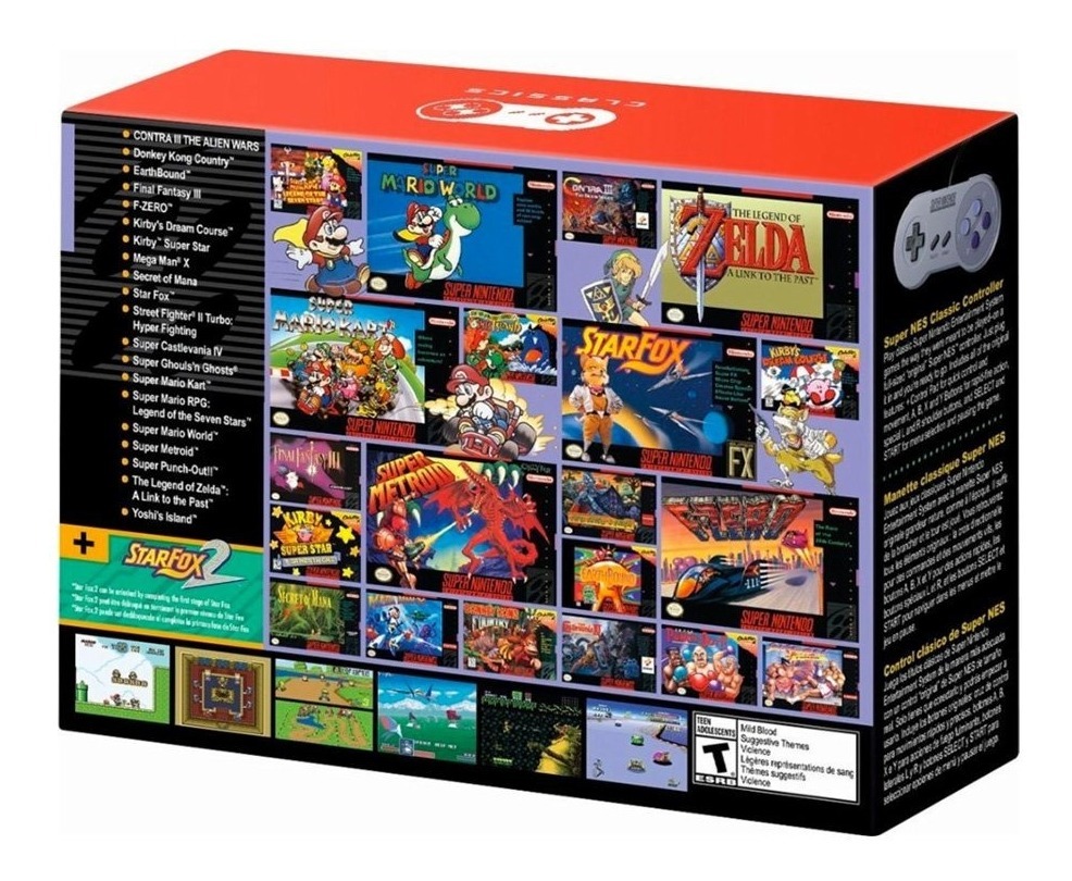 Super Nintendo Mini Nes Classic Edition Con 21 Juegos En Loi - U$S 229,00 en Mercado Libre