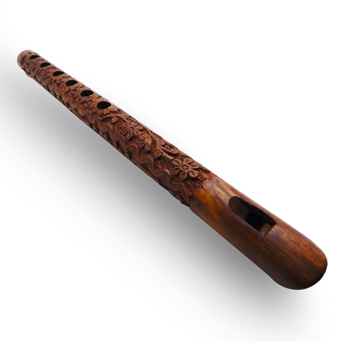 Talladas A Mano Tradicional Madera Flauta Instrumento Mus - U$S 43,00