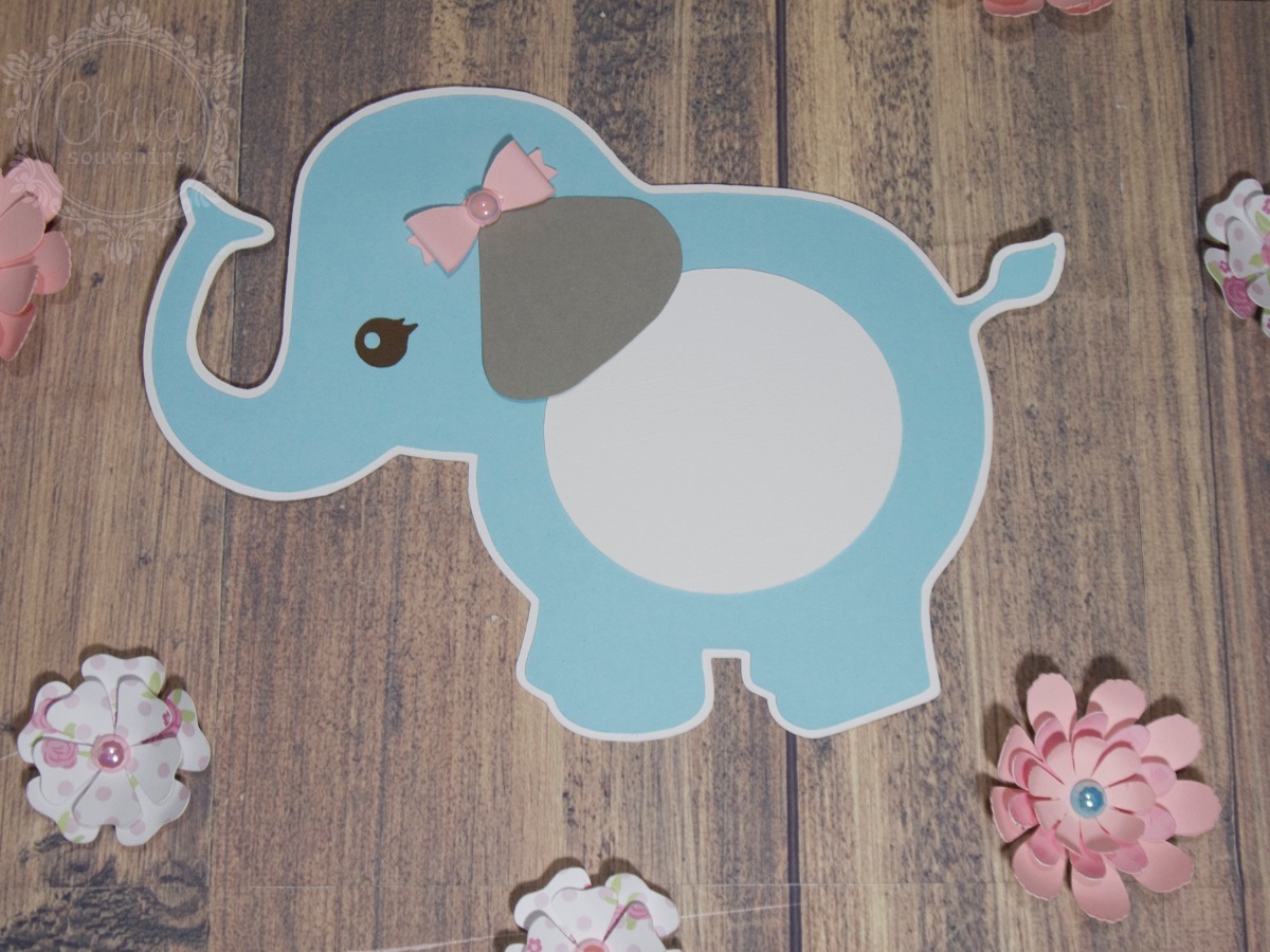 Tarjeta Invitacion Cumple Babyshower Elefante