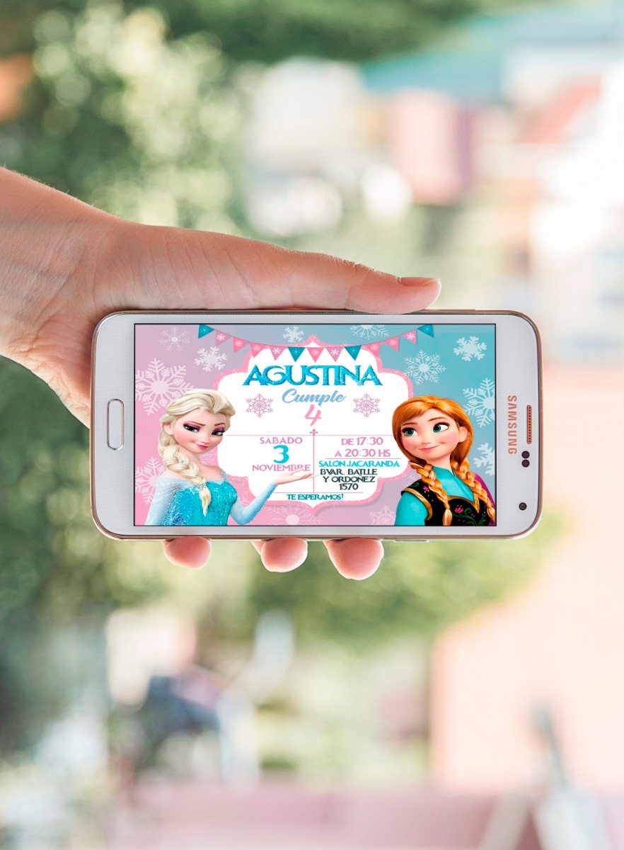 Invitacin Cumpleaos Frozen 2 Elsa Anna Kristoff2021gratis