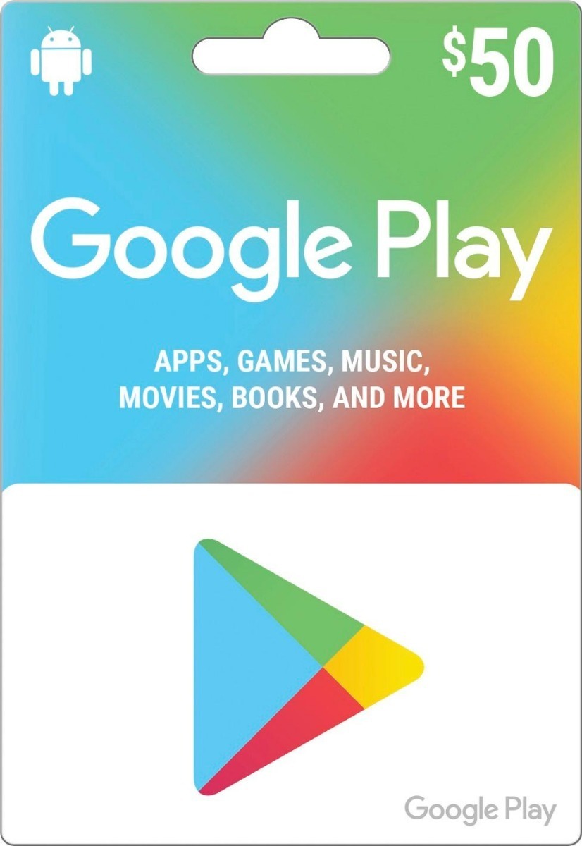 Tarjeta Prepago Google Play 50 Usd Dolares Código Original - codigos de tarjetas para robux