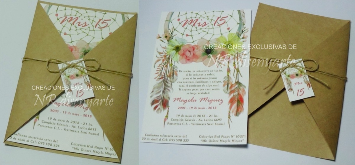 Invitaciones Rusticas