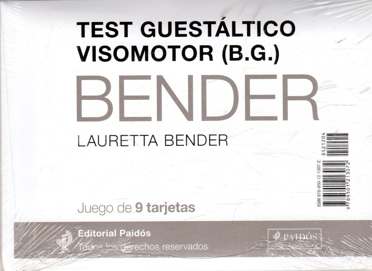 Test Guestáltico Visomotor (b.g.) Bender/juego De 9 Tarjetas - $ 590,00 ...