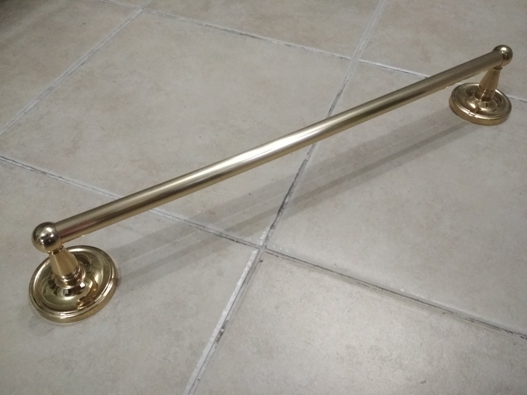 Toallero Bronce Dorado 52 5cm Amurar Baño Accesorios Metal Toallero Bronce Dorado 52 5cm Amurar Baño Accesorios Metal