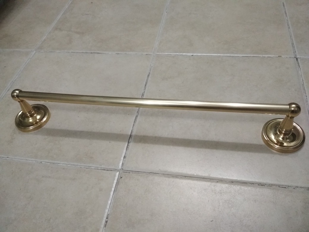 Toallero Bronce Dorado 52 5cm Amurar Baño Accesorios Metal Toallero Bronce Dorado 52 5cm Amurar Baño Accesorios Metal