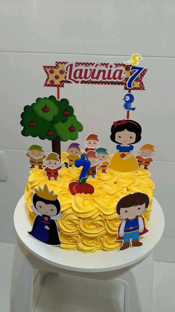 Snow White Baby Free Printable Cake Toppers. Oh My Baby!