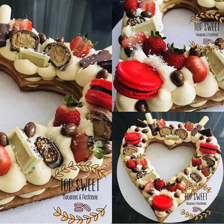 Torta Corazón Cumpleaños Mesa Dulce Boom 2018 Torta ...