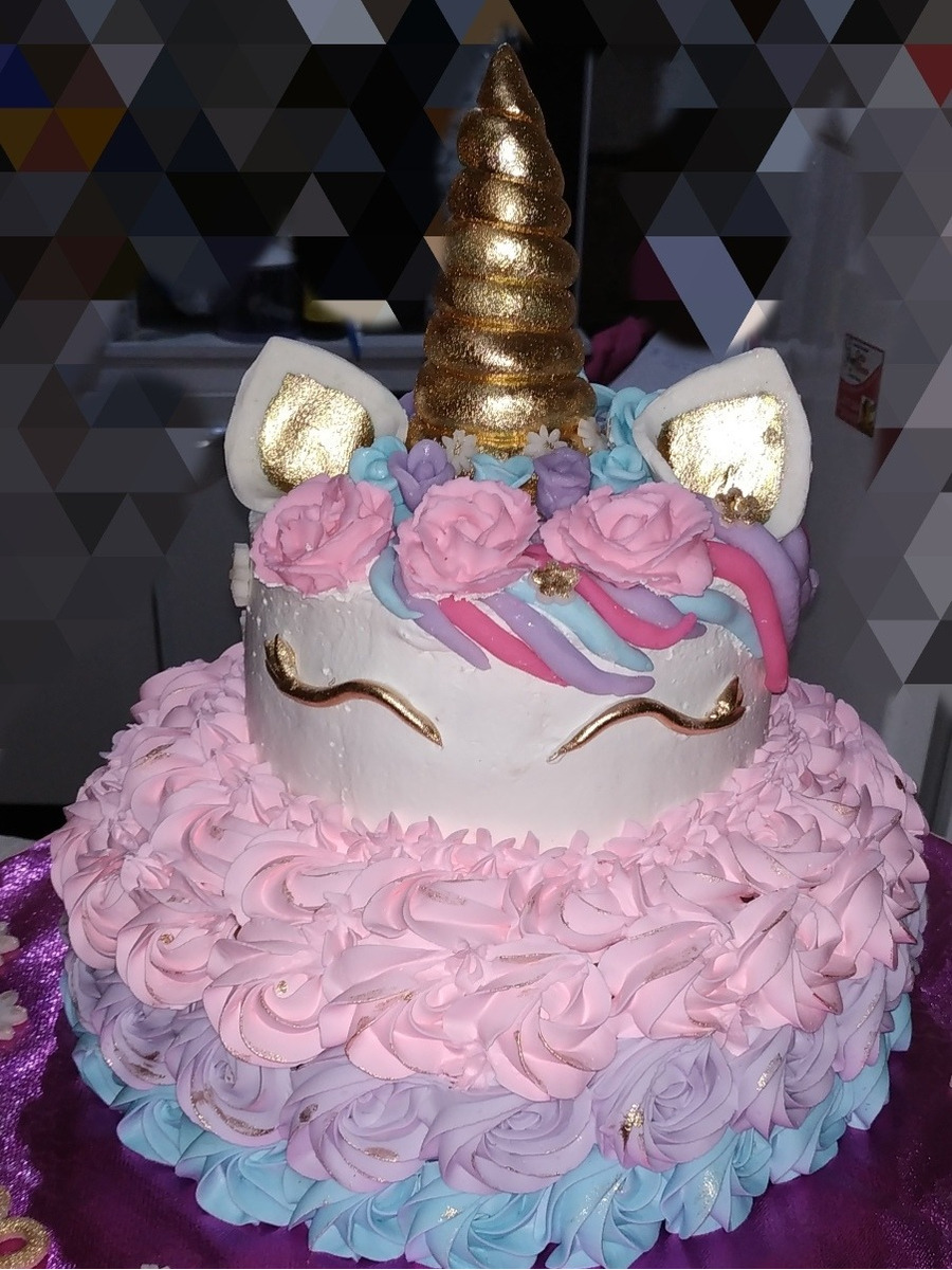 Torta Unicornio Pony Cuerno Arcoiris Merengue Chantilly - $ 600,00 en