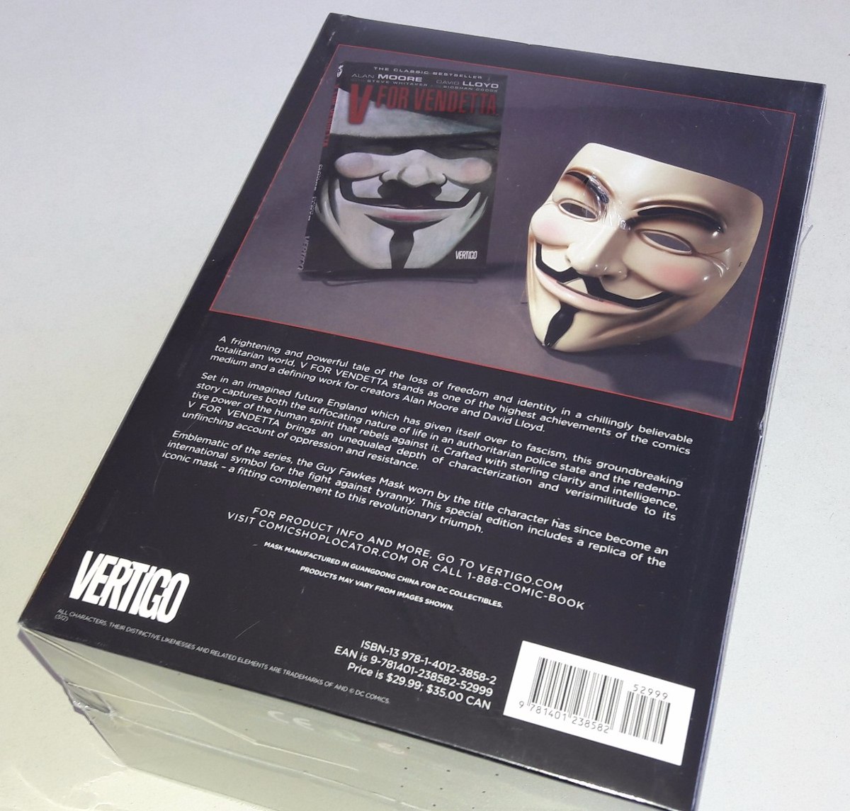 V For Vendetta Book And Mask Set Vertigo 1.700,00 en Mercado Libre