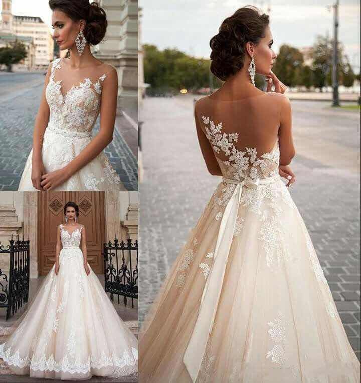 vestido de novia - color champagne - $ 15.000,00 en mercado libre