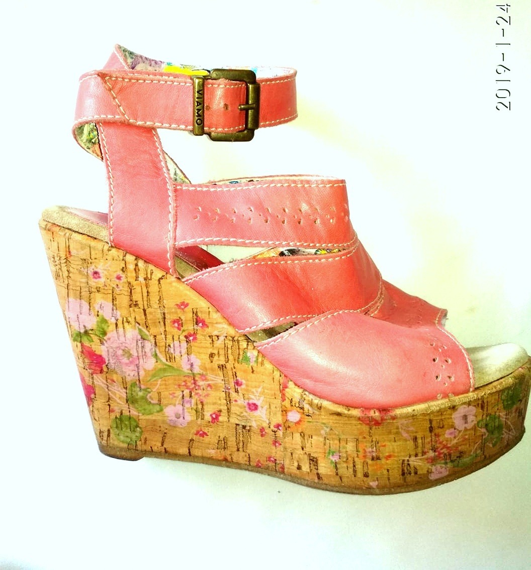 Estampada540 Sandalias Corcho 100Cuero Viamo Plataforma Sandalias YOKONO Ib718 Calzado Mujer Sandalias goma piel