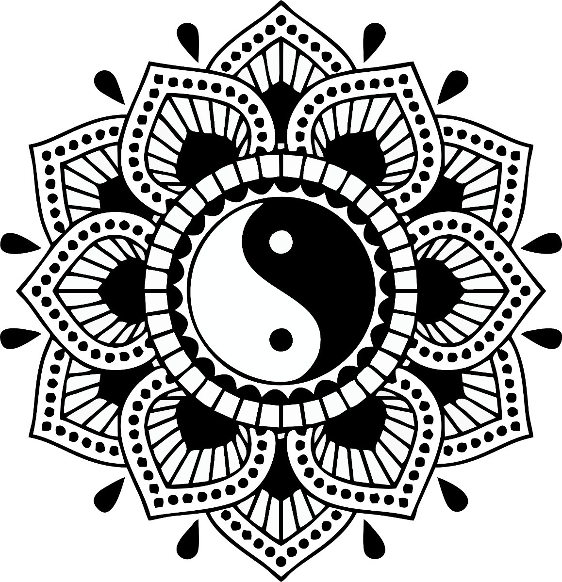 Free Free Yin Yang Mandala Svg 947 SVG PNG EPS DXF File