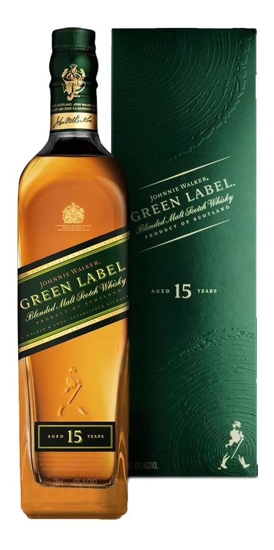 Whisky Johnnie Walker Green Label Blend 15 Anos 750ml 2 910 00