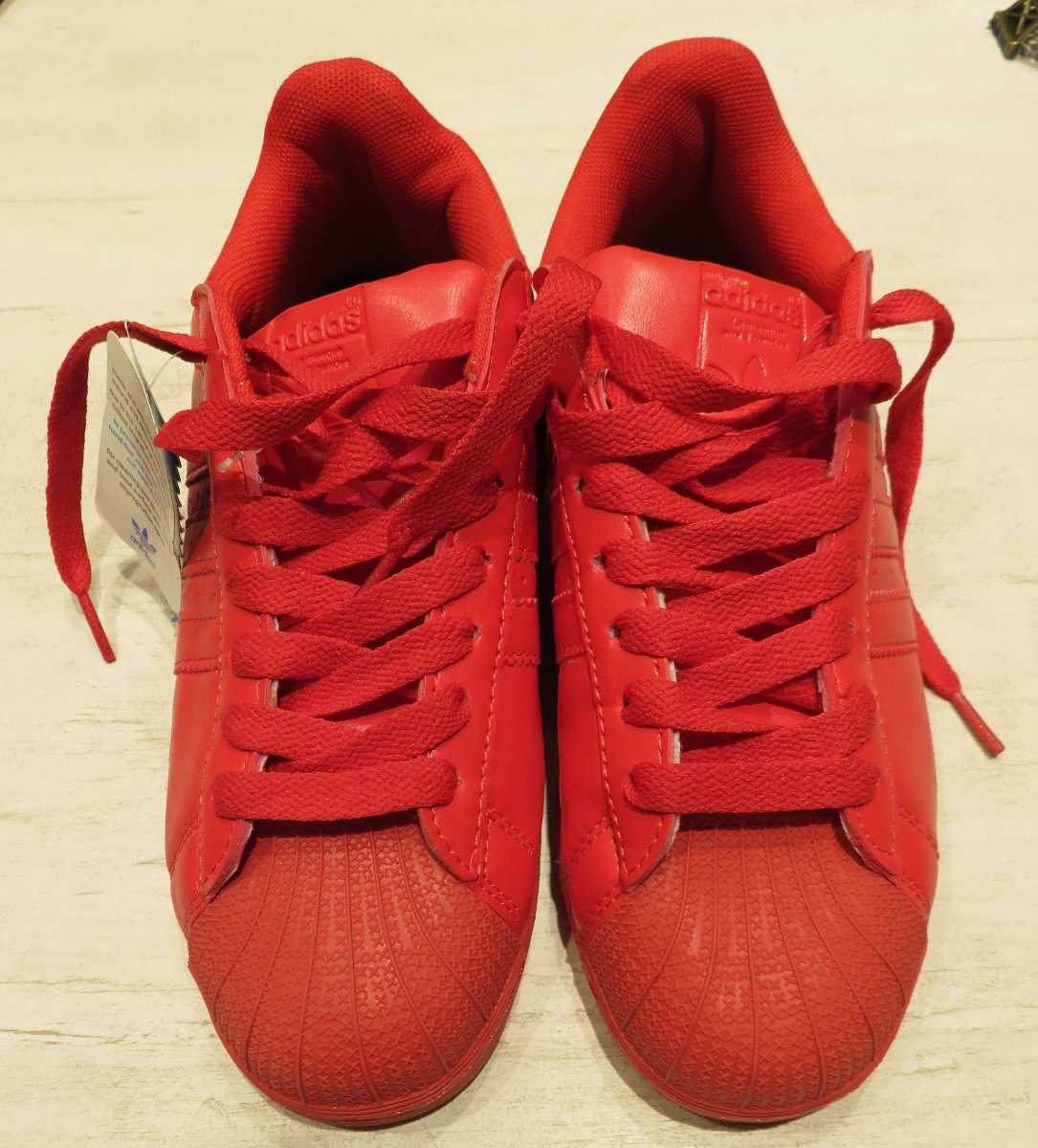 adidas zapatilla superstar rojas