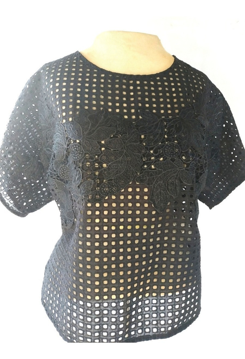 blusas de encaje zara